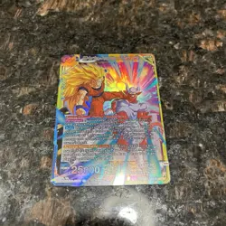 SS3 Son Goku Premonitions of a Fierce Battle Alt Foil Dragon Ball Super Card NM - Image 4