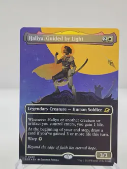 Haliya, Guided by Light (Borderless) - Edge of Eternities (EOE) *FOIL* - Image 1