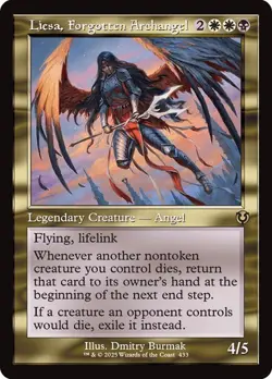 Liesa, Forgotten Archangel (Retro Frame) - INR - Rare - Magic MTG Pack Fresh - Image 1