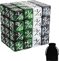 48 PCS Magic Counter Dice Life MTG Counters Dice Set Bulk Buff Tokens D6 Dice Se - Image 1