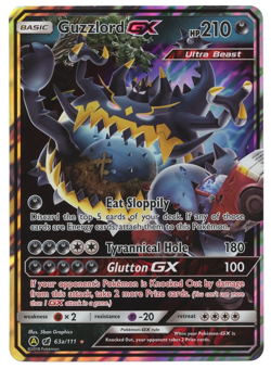 POKEMON GUZZLORD GX 63A/111 CRIMSON INVASION PROMO OVERSIZED JUMBO - Image 1