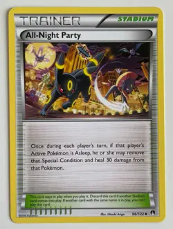 All-Night Party 96/122 Pokemon TCG XY Breakpoint Uncommon LP - Image 1