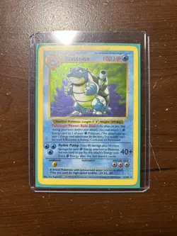 Pokemon TCG Blastoise 2/102- Base Set - Holo Rare English 1999 - Image 1