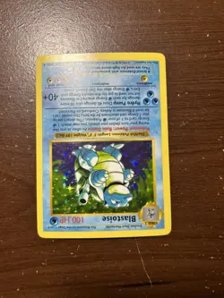 Pokemon TCG Blastoise 2/102- Base Set - Holo Rare English 1999 - Image 3