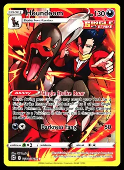 HOUNDOOM TG10/TG30 HOLO BRILLIANT STARS TRAINER GALLERY POKEMON MP - Image 1