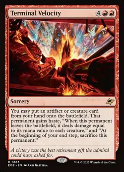 1 x Terminal Velocity - Foil - Edge of Eternities - NM-Mint - MTG - Image 1