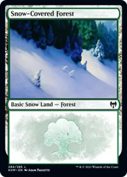 1 x Snow-Covered Forest (284) - Kaldheim - Light Play - MTG - Image 1