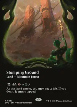 1 x Stomping Ground - Borderless - Edge of Eternities - NM-Mint - MTG - Image 1