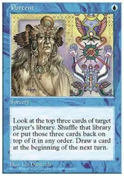 Portent - Light Play MTG 5th Edition - Image 1