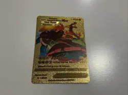 Venusaur, Charizard Blastoise VMAX 400HP Gold Foil Fan Art Display Card 143/203 - Image 1