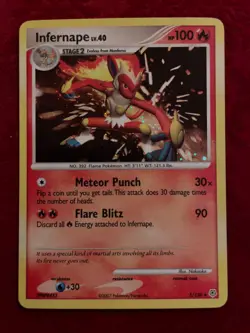 Pokemon TCG Infernal Lv.40 Holo 5/130, Diamond & Pearl (LP) - Image 1