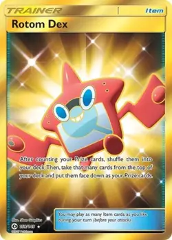 Pokemon Rotom Dex (Secret) NM 1st Edition Normal SM Base Set - Image 1