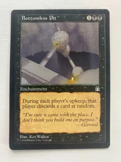 Bottomless Pit Stronghold Regular Magic the Gathering MTG Card - Image 1
