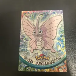 #49 Venomoth, Pokemon TCG Red Logo Topps TV Animation Edition, Reg, NM - Image 1