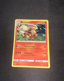 Arcanine 22/149 Holo Rare Pokemon TCG Sun and Moon - Image 1