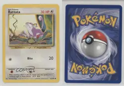 Rattata Pokemon Base Set #61 1999 12hh - Image 3