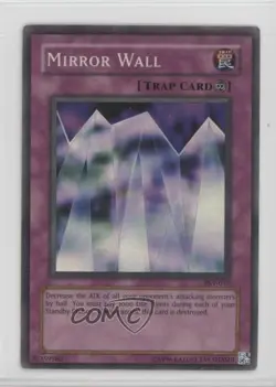 Mirror Wall (SR) Unlimited YuGiOh Pharaoh's Servant #PSV-016 2002 12hh - Image 1