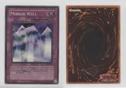 Mirror Wall (SR) Unlimited YuGiOh Pharaoh's Servant #PSV-016 2002 12hh - Image 3