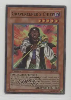 Gravekeeper's Chief YuGiOh Pharaonic Guardian #PGD-065 2003 12hh - Image 1