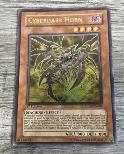Cyberdark Horn CDIP-EN001 UTR 1st Edition Cyberdark Impact Ultimate Rare Yugioh - Image 1