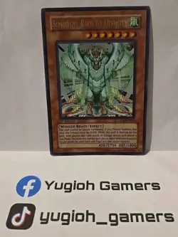 YUGIOH SIMORGH BIRD OF DIVINITY SD8 ULTRA 1ST EDITION LIGHT PLAYED - Image 1
