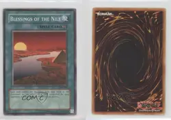 Blessings of the Nile Unlimited YuGiOh Ancient Sanctuary #AST-090 2004 0yj1 - Image 3