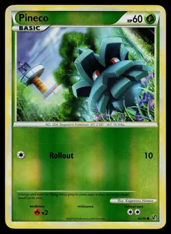 Pokemon Card - Pineco Undaunted 62/90 Reverse Holo - Image 1