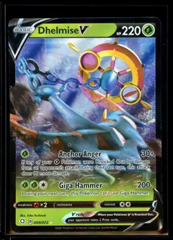 2021 Sword & Shield - Shining Fates Dhelmise V #9 Ultra Rare Holo Pokemon Card - Image 1