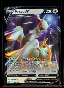 2022 Sword & Shield - Brilliant Stars Arceus V #122 Ultra Rare Holo Pokemon Card - Image 1