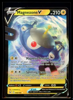 2022 Sword & Shield - Lost Origin Magnezone V #56 Ultra Rare Holo Pokemon Card - Image 1