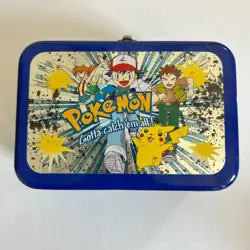 1998 Pokemon Gotta Catch Em All Collectors Tin Card / Mini Lunch Box USED - Image 1