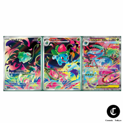 Pokemon Card Venusaur Evolution Line Set - Bulbasaur Ivysaur Mega Venusaur EX - Image 1