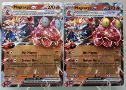 Pokemon TCG Magcargo EX Card 029/167 Twilight Masquerade - Pair - Image 1