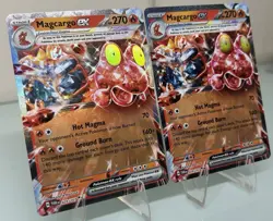 Pokemon TCG Magcargo EX Card 029/167 Twilight Masquerade - Pair - Image 2