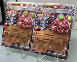 Pokemon TCG Magcargo EX Card 029/167 Twilight Masquerade - Pair - Image 3