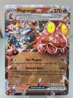 Pokemon TCG Magcargo EX Card 029/167 Twilight Masquerade - Pair - Image 4
