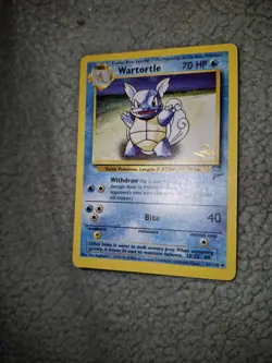 Wartortle 63/130 Base Set 2 W Stamped Top Deck Magazine Promo Pokemon Card Dent - Image 3