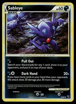 Pokemon Card - Sableye Undaunted 35/90 Reverse Holo - Image 1