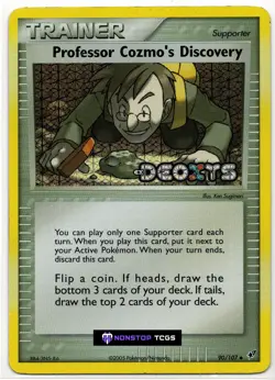 Professor Cozmo's Discovery 90/107 Pokemon Card TCG EX Deoxys Reverse Holo - Image 1