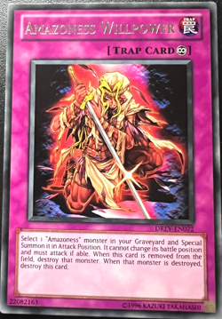 AMAZONESS WILLPOWER DREV-EN072 RARE YuGiOh TCG Card - Image 1