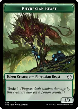 Phyrexian Beast Token - 6 / English / Near Mint MTG - Image 1