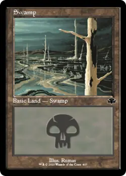 Swamp (407) (Retro Frame) - 407 / English / Near Mint MTG - Image 1