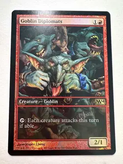 Goblin Diplomats - MTG - M14 (BORDERLESS) *FOIL* Free Shipping!!! - Image 1