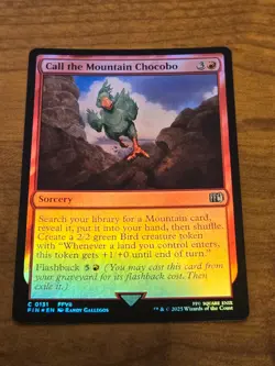 MTG Final Fantasy - Call the Mountain Chocobo - FIN 131 - FOIL - Image 1