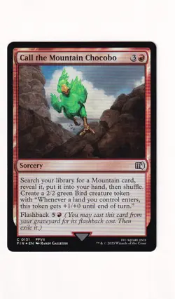 MTG Final Fantasy - Call the Mountain Chocobo - FIN 131 - FOIL - Image 2