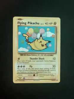 Pokemon Evolutions Flying Pikachu Card 110/108 Secret Rare - Image 1