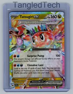 Pokemon Tatsugiri ex 142/191 SV08: Surging Sparks Double Rare English Near Mint - Image 1