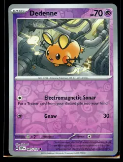 2024 Scarlet & Violet Series - Surging Sparks Dedenne #87 Reverse Holo Pokemon - Image 1