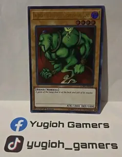 YUGIOH LA JINN THE MYSTICAL GENIE OF THE LAMP LCKC 1ST EDITION LIGHT PLAYED - Image 1