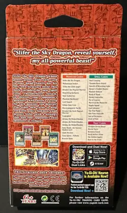 Egyptian God Deck: Slifer the Sky Dragon - 1st Edition Yugioh Sealed - Image 2